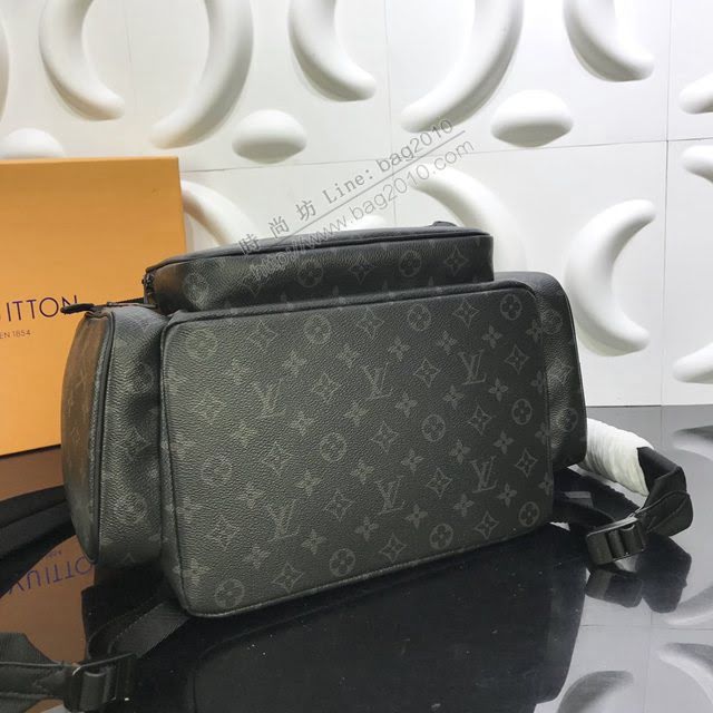 lv新款包包 路易威登Trio雙肩包 Monogram帆布 lv老花後背包  ydh3929